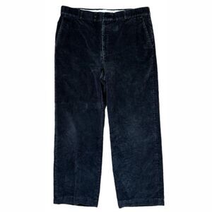 Hubbard Gray Corduroy Pants Slacks Made USA Casual Work Business Vintage 34x28